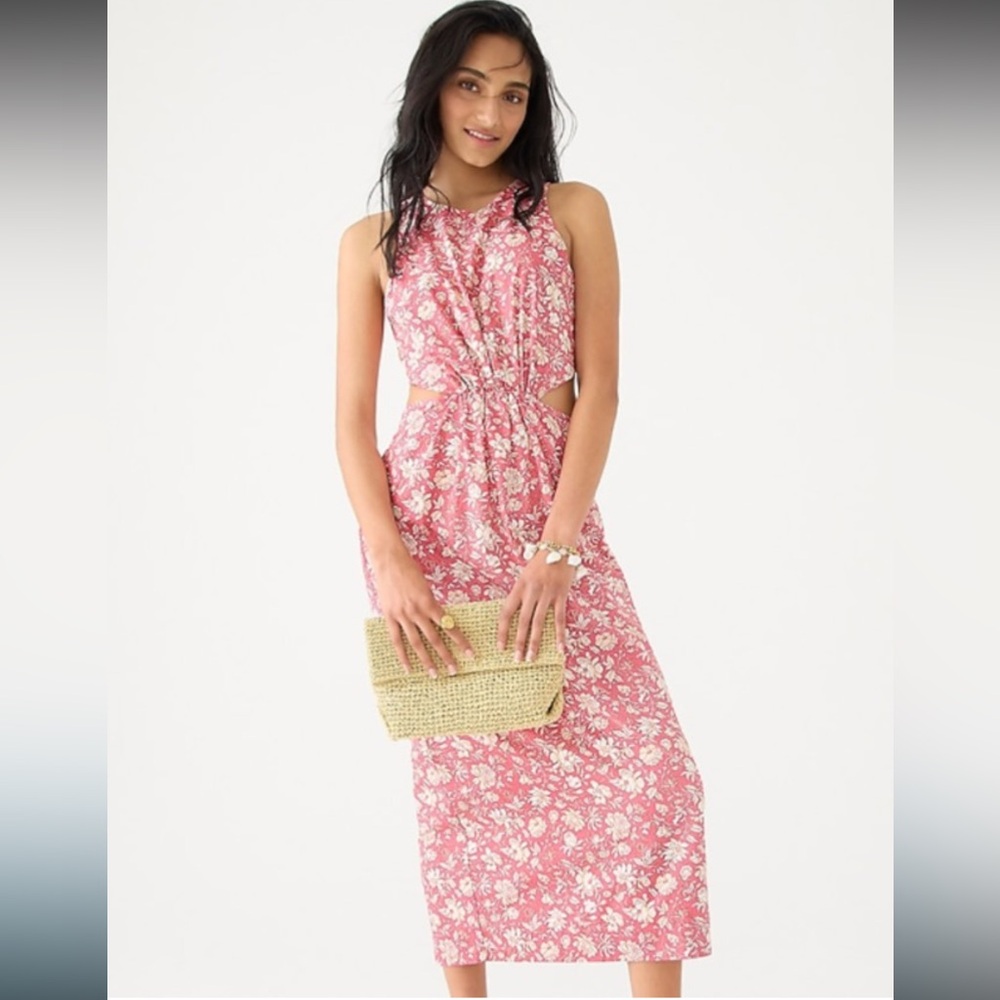 J Crew Twist Back Midi Dress in Tossed Floral NWT
NWT Sz 4